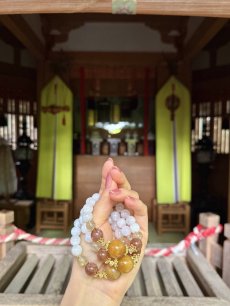 画像1: 【金華山黄金山神社・巳年大祭】オレンジルチル×サンストーン×ゴールドルチル×ムーンストーン (1)