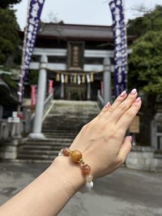 画像2: 【金華山黄金山神社・巳年大祭】オレンジルチル×サンストーン×ゴールドルチル×ムーンストーン (2)