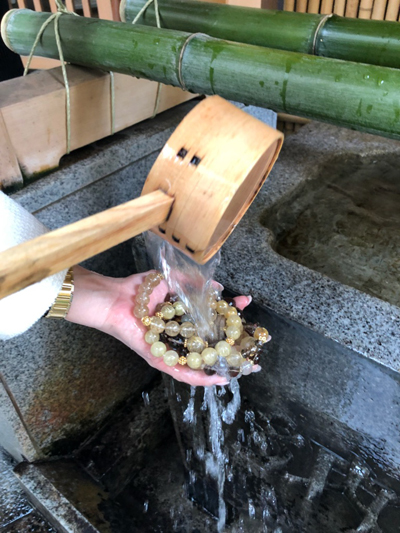 東京の金運神社でお清めした最強の金運をもたらすブレスレット 12 13ｍｍ Crystal Palace